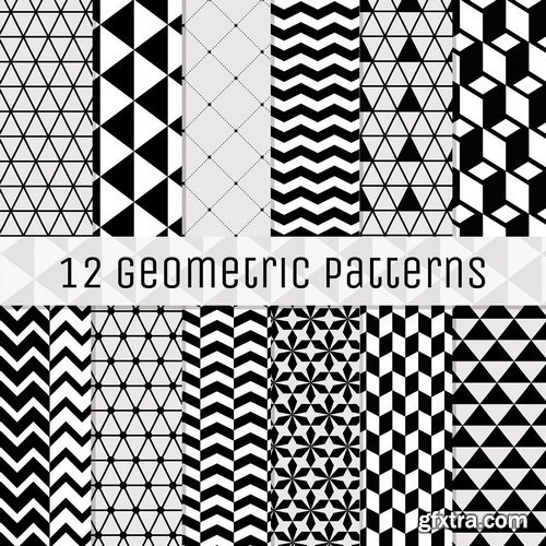 CM - 12 Geometric Seamless Backgrounds 217036