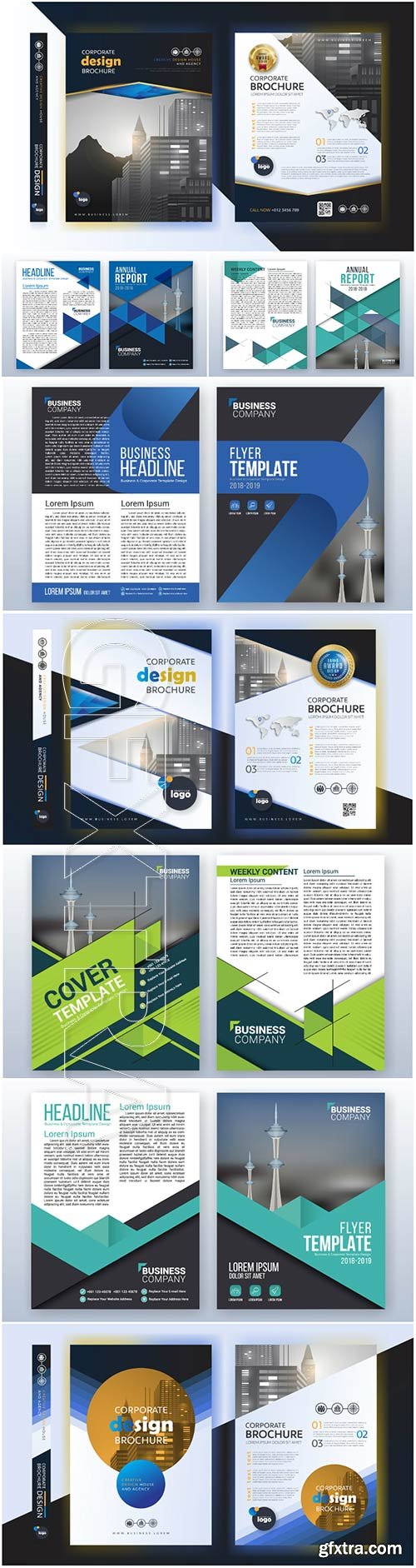 Brochure template vector layout design, corporate business annual report, magazine, flyer mockup # 213