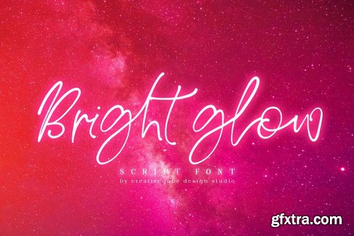 Bright Glow Script Font Family - 2 Fonts