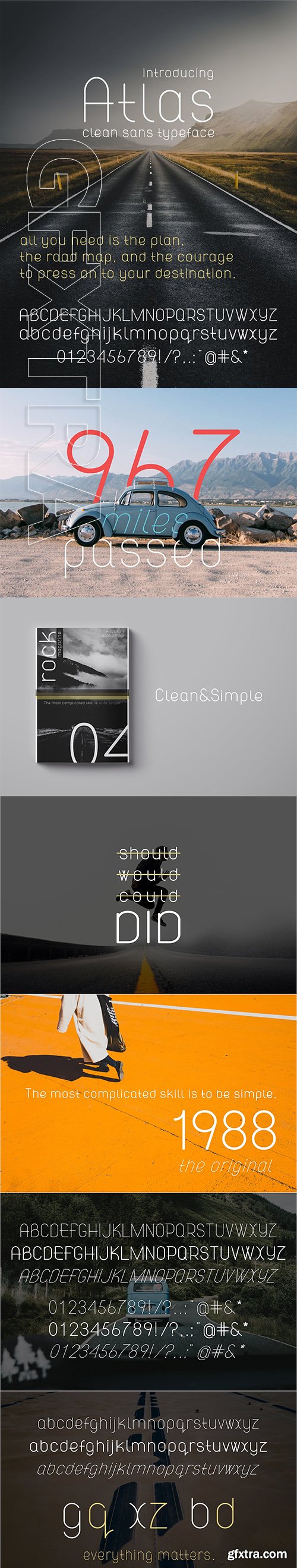 CreativeMarket - Atlas Clean modern sans font 2647429