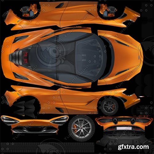 McLaren 720S 2018 3D Model