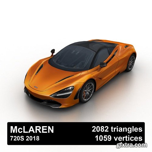 McLaren 720S 2018 3D Model