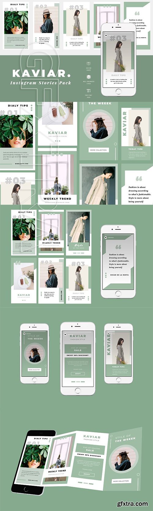 CreativeMarket - Kaviar Instagram Story Templates 2832722