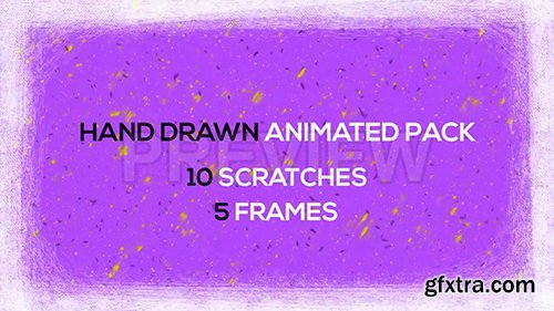 Hand Drawn Scratches and Frames 96735