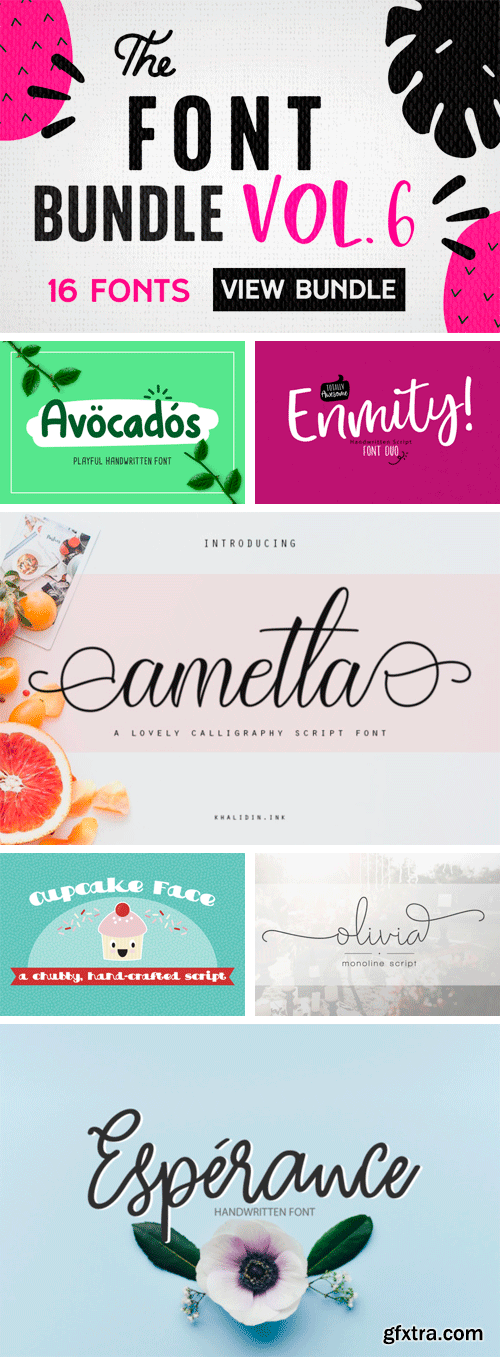 CF - Font Bundle Vol. 6