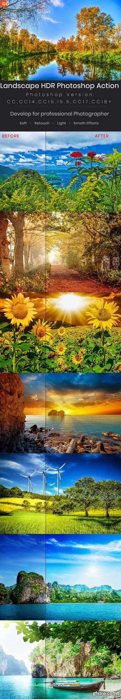 Graphicriver - 22244355 Landscape Hdr Photoshop Action