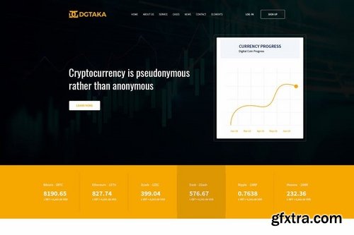 DGtaka - CryptoCurrency PSD Template