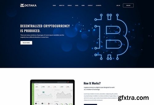 DGtaka - CryptoCurrency PSD Template