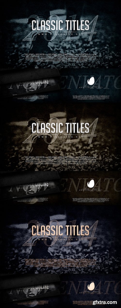 Videohive Classic Titles 8001426