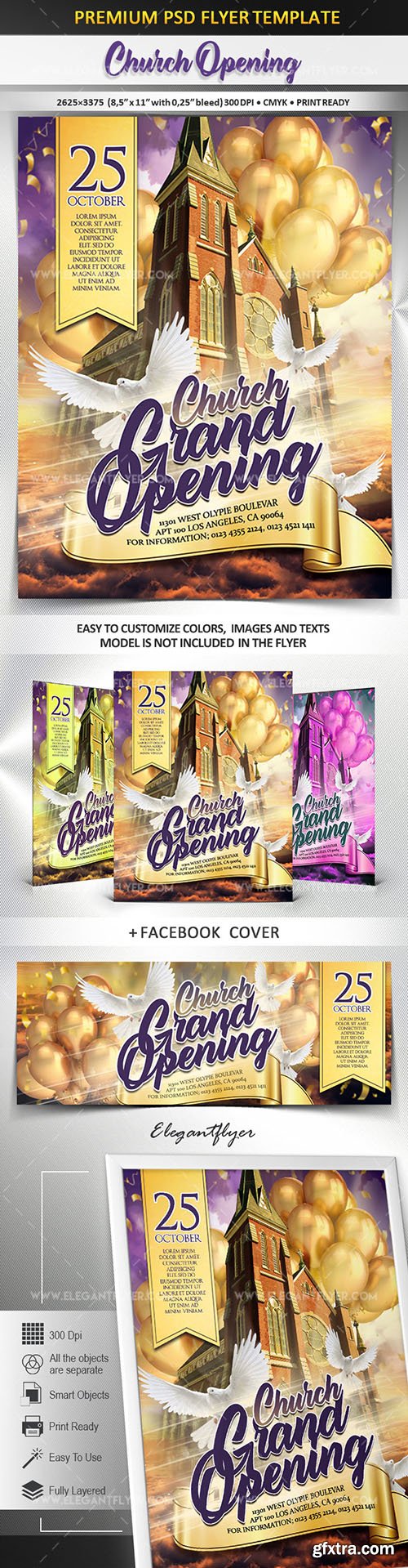 Church Grand Opening – Flyer PSD Template