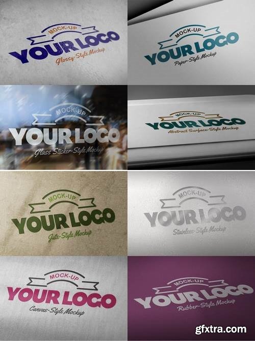 8 Photorealistic Logo Mockups