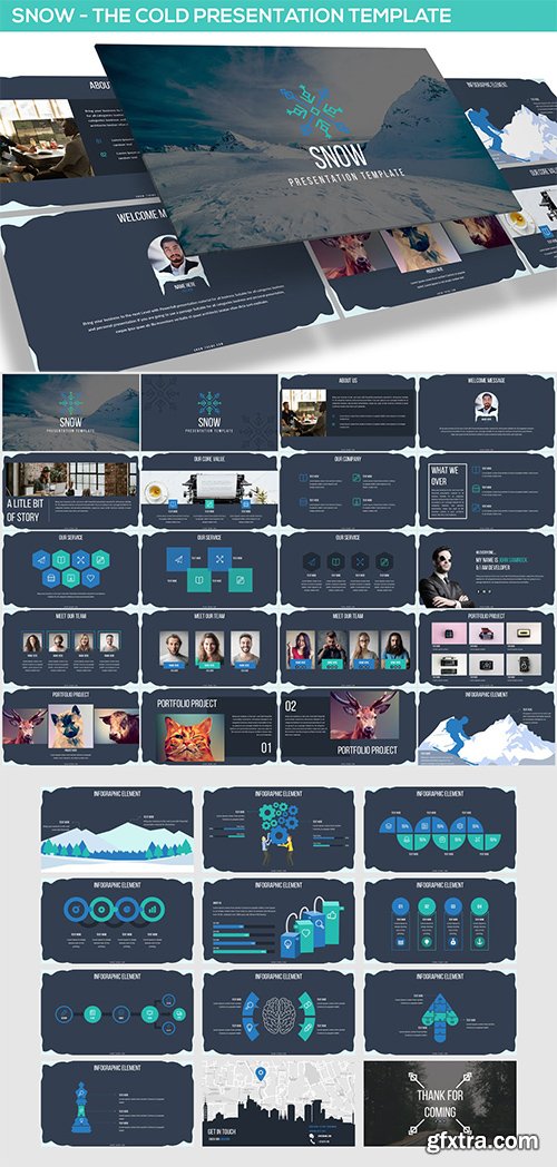 SNOW POWERPOINT PRESENTATION TEMPLATE