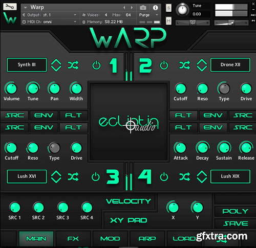 Ecliptiq Audio Warp v1.2 KONTAKT