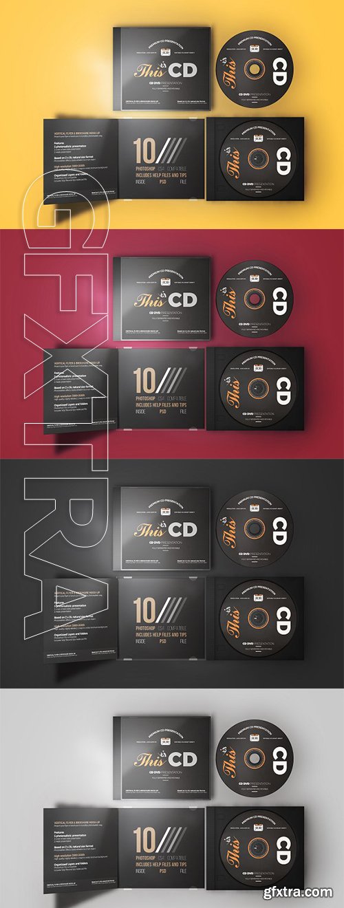 CreativeMarket - CD DVD Album Mock-up 4 2800452