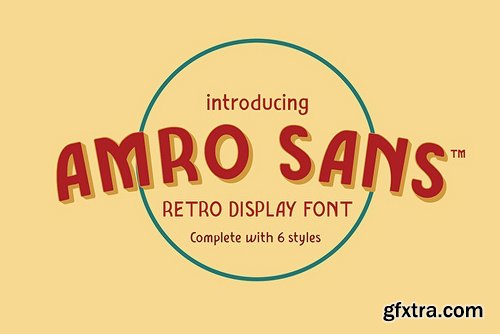 Amro Sans Family Font Family - 6 Fonts