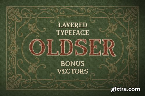 Oldser Font Family - 7 Fonts