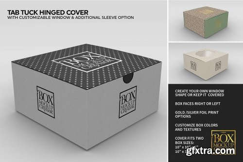 CreativeMarket Square Box Packaging Mockup Creator V1.71 1319398