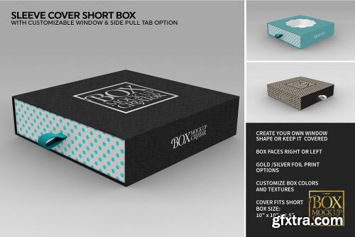 CreativeMarket Square Box Packaging Mockup Creator V1.71 1319398