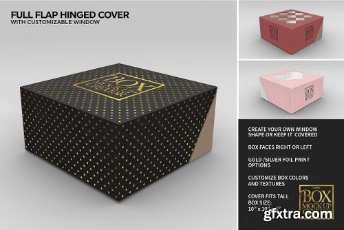 CreativeMarket Square Box Packaging Mockup Creator V1.71 1319398