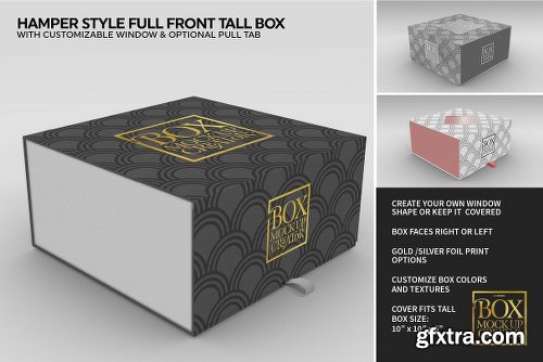 CreativeMarket Square Box Packaging Mockup Creator V1.71 1319398