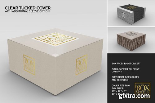 CreativeMarket Square Box Packaging Mockup Creator V1.71 1319398