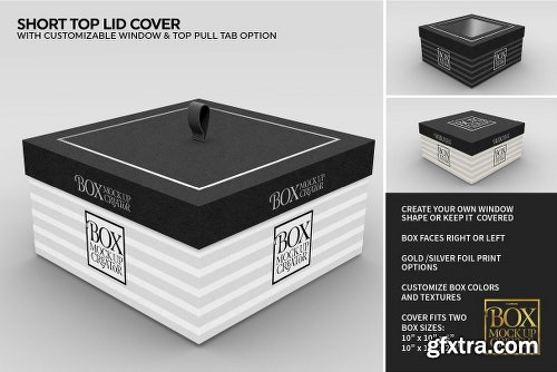 CreativeMarket Square Box Packaging Mockup Creator V1.71 1319398