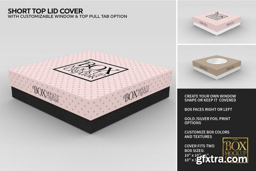 CreativeMarket Square Box Packaging Mockup Creator V1.71 1319398