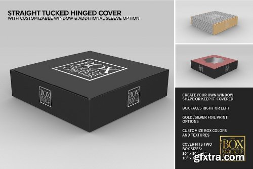 CreativeMarket Square Box Packaging Mockup Creator V1.71 1319398