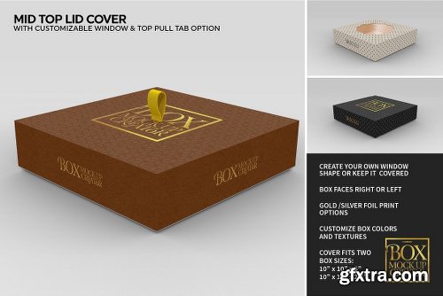 CreativeMarket Square Box Packaging Mockup Creator V1.71 1319398