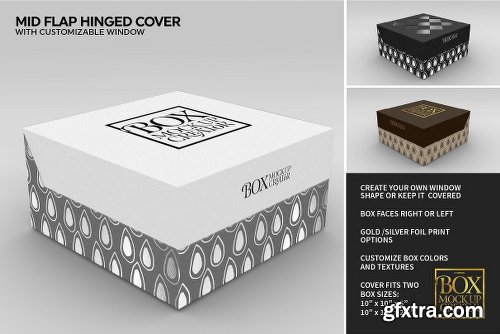 CreativeMarket Square Box Packaging Mockup Creator V1.71 1319398