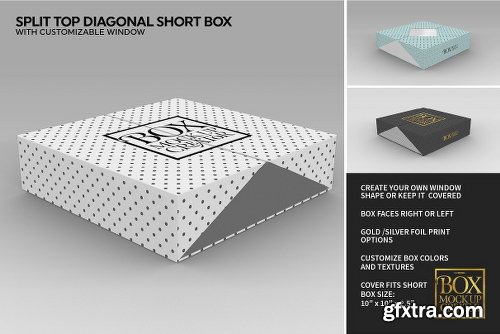 CreativeMarket Square Box Packaging Mockup Creator V1.71 1319398