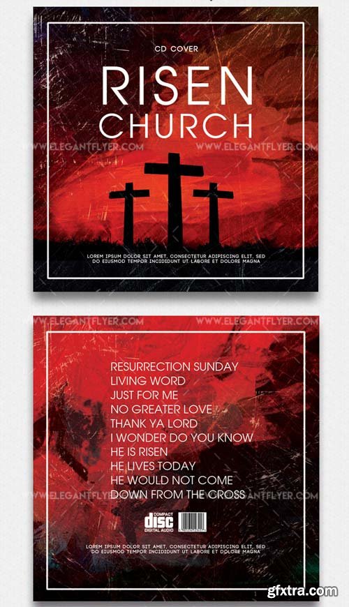 Risen Church V3 2018 CD Cover PSD Template