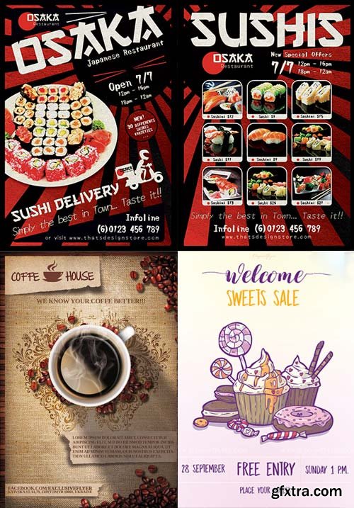 Food Flyer 3in1 V1 Flyer Template