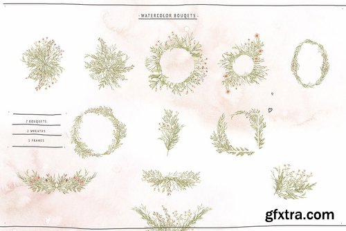 CreativeMarket Watercolor Forest Baby 2858958