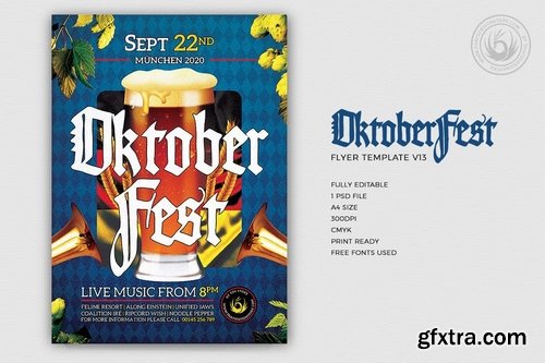 GraphicRiver - Oktoberfest Flyer Template V13 22461720