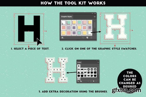 CreativeMarket The Hand-drawn Pencil Type Tool Kit 2584498