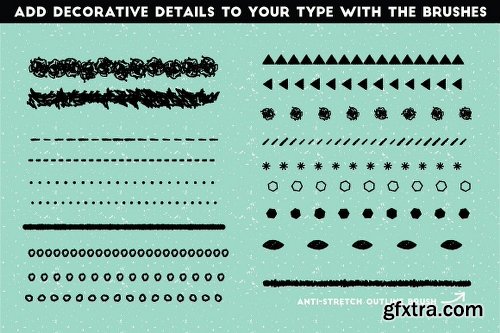 CreativeMarket The Hand-drawn Pencil Type Tool Kit 2584498