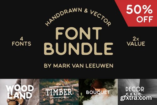 CreativeMarket Font Bundle - 50% Off! 2720067