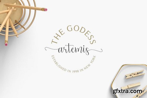 CreativeMarket 50 Feminine Luxury Logos 2719901