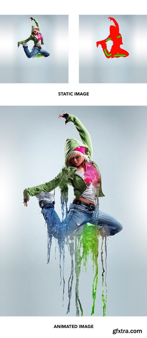 Graphicriver - Gif Animated Liquid Paint Photoshop Action 22245761