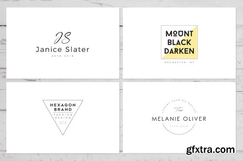 CreativeMarket Minimal Premade Logo Bundle V04 2562978