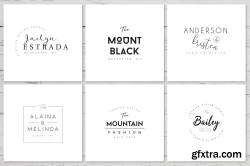 CreativeMarket Minimal Premade Logo Bundle V04 2562978