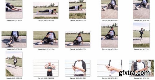 CreativeMarket Morning Fitness Stock Bundle 2542890