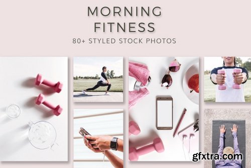 CreativeMarket Morning Fitness Stock Bundle 2542890