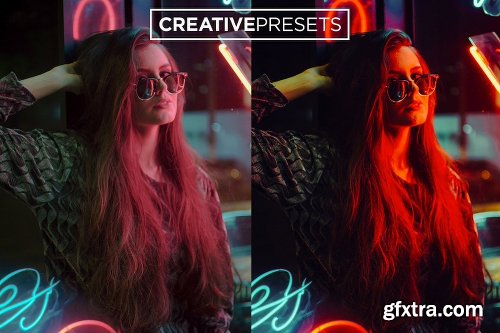 CreativeMarket Neon Lights Lightroom Presets 2387467