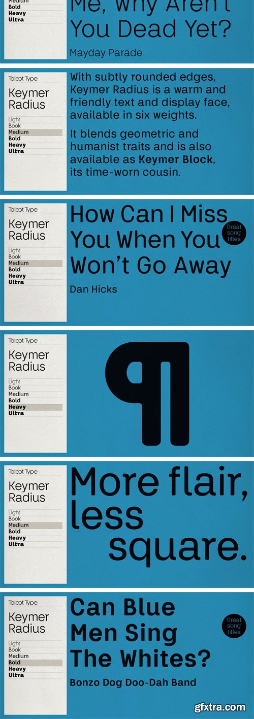 Keymer Radius Font Family