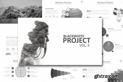 BLACK WHITE Vol 3 Google Slides