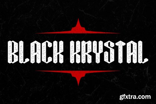 Black Krystal Font Family - 3 Fonts