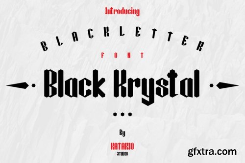 Black Krystal Font Family - 3 Fonts