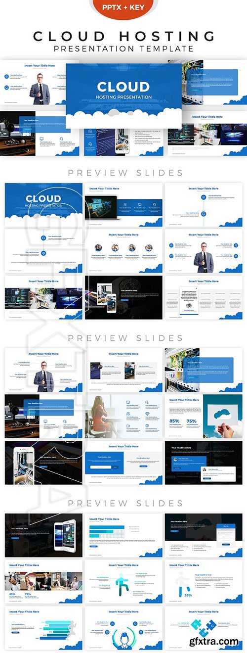 CreativeMarket - Cloud Presentation Template 2855903